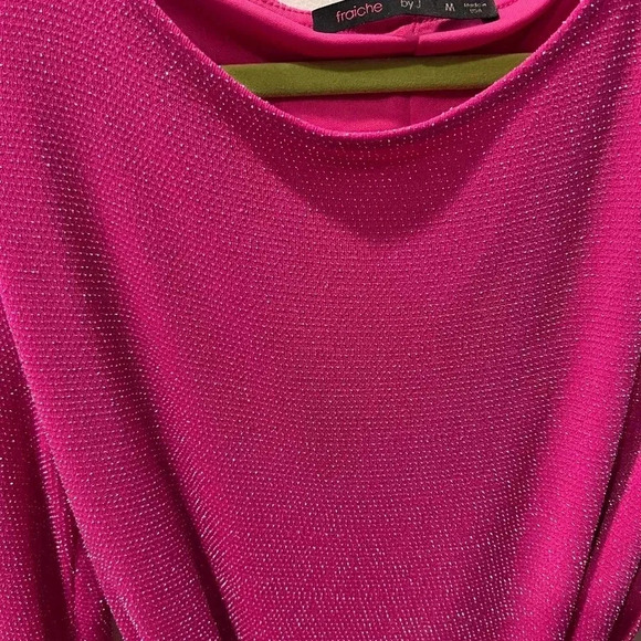 Fraiche by J Pink Long Sleeve Dress - Picture 4 of 5